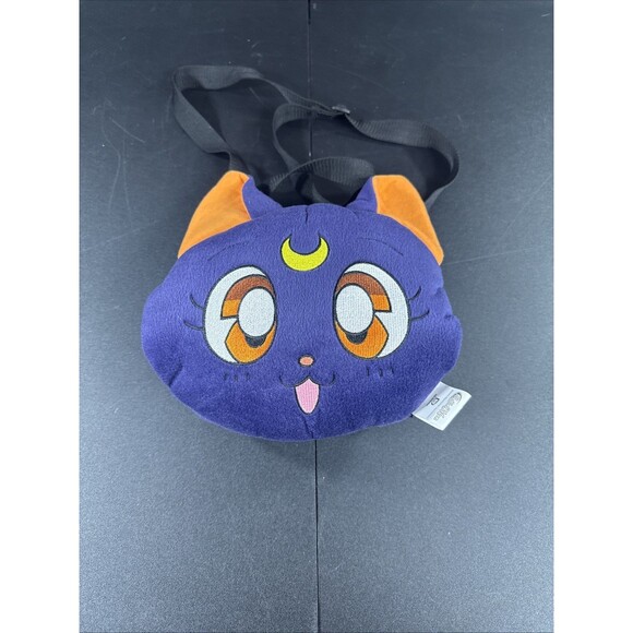 Sailor Moon Luna Plush Crossbody Bag 9” NWOT - Picture 1 of 4